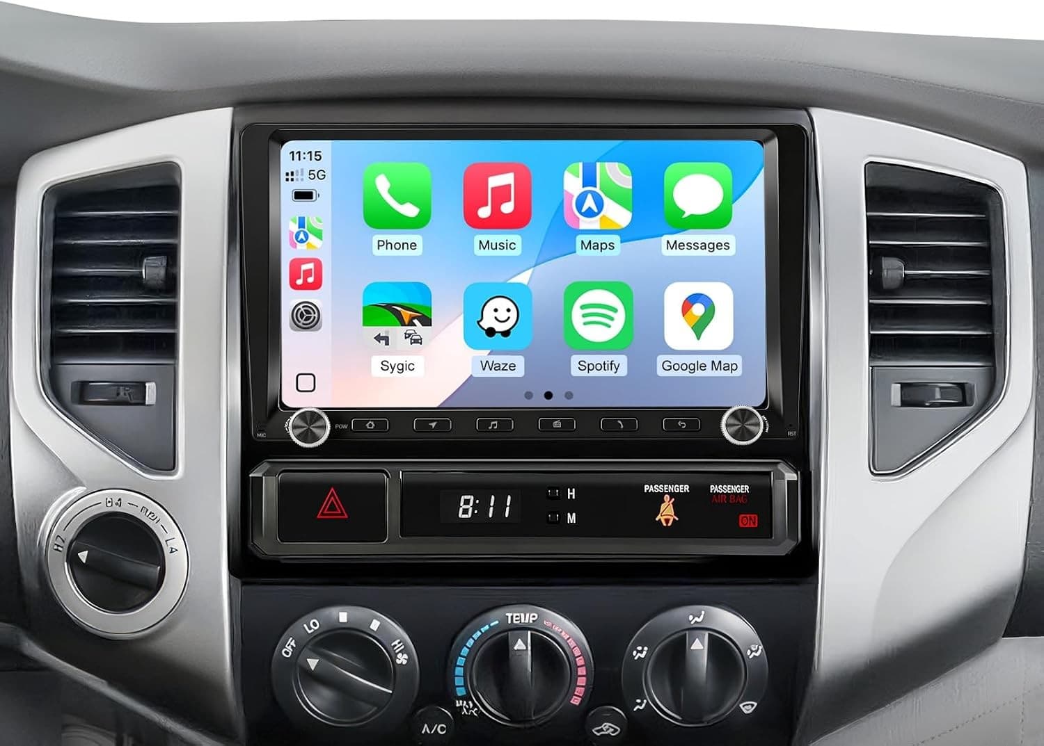 Video In-Dash Units w/GPS 5G WiFi Navigation 9in Wireless CarPlay Radio Upgrade