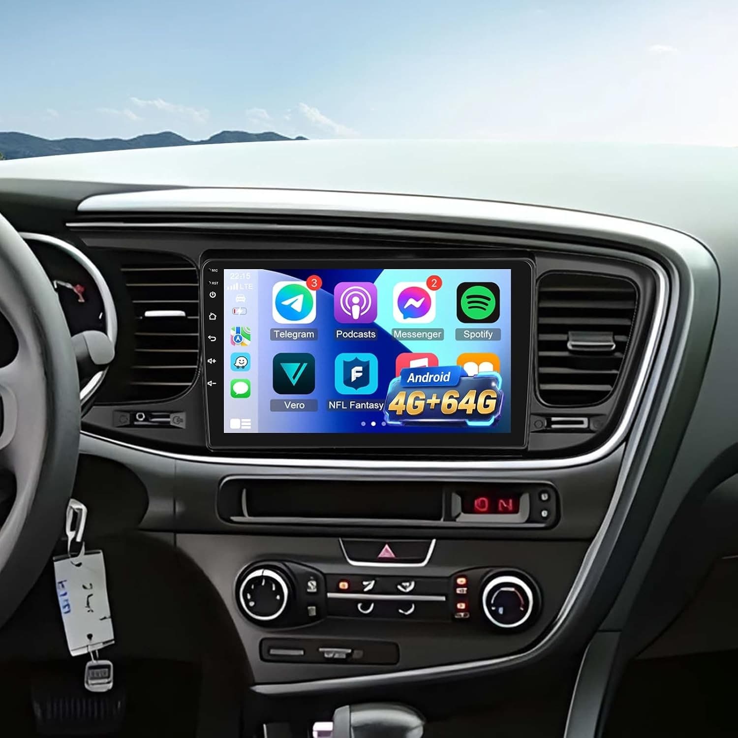 Android 13 Car Stereo Wireless CarPlay Android Auto Kia Optima 2013 2014 2015 9