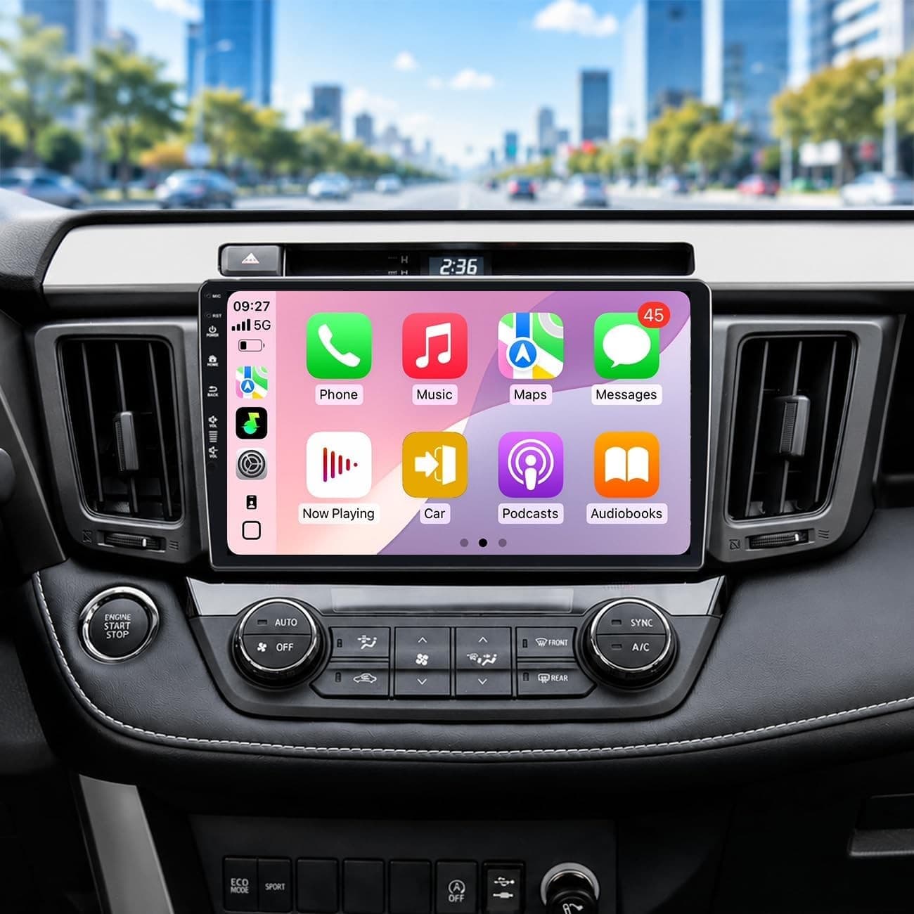 Rojokis 10in Car Stereo Toyota RAV4 2013-2018 4GB+64GB CarPlay GPS