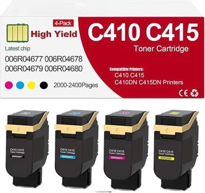 C410 C415 Toner Cartridge 006R04677 006R04678 006R04679 006R04680 Toner Replacem