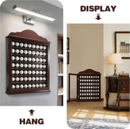 Display Cases Cherry 63 Golf Ball Display Case Executive Golf Ball Cabinet Wall gallery image