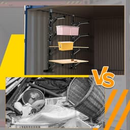 2 Pack 4-Layer Shipping Container Shelving Adjustable Heavy-Duty Steel Brackets gallery image