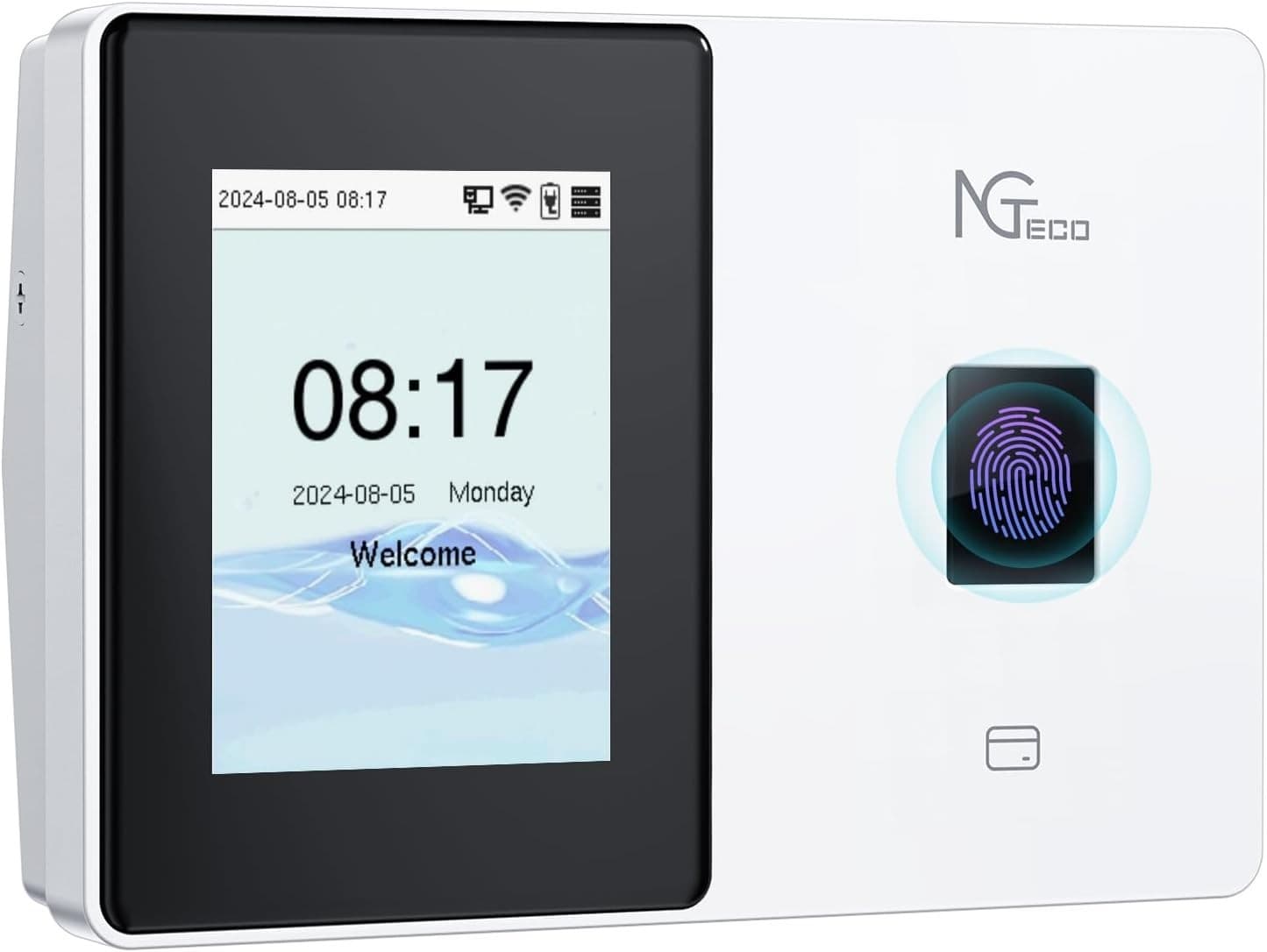 Cloud Employee Time Clock Fingerprint RFID WiFi App Payroll Attendance