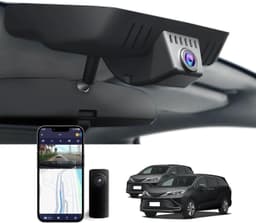 4K Front & 1080P Rear Dash Cam for Toyota Sienna 2021-2025 gallery image
