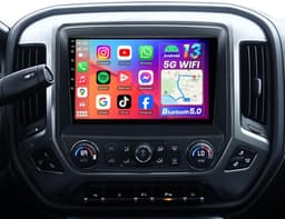 10.1″ Android 12 Car Stereo for Chevy Silverado 2014-2018 Wireless CarPlay gallery image