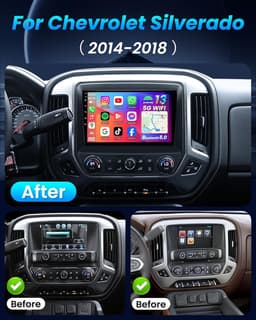 10.1″ Android 12 Car Stereo for Chevy Silverado 2014-2018 Wireless CarPlay gallery image