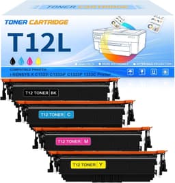 T12L High Yield Toner 4-Pack for Canon LBP1333C MF1333C C1333i C1333iF C1333P gallery image