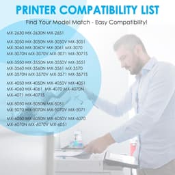 MX-61NT Toner Cartridge 4 Pack High Yield for Sharp MX2630 MX3071 Printer gallery image