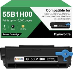 55B1H00 Black High Yield Toner Cartridge with Chip for Lexmark MS MX Printers gallery image