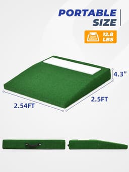 Portable Pitching Mound for Baseball Softball Training Non-Slip Rubber Plate gallery image