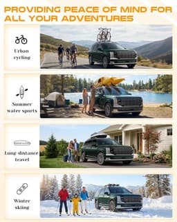 Snailfly Roof Rack Cross Bars for Hyundai Palisade 2026+ 260lb Lockable gallery image