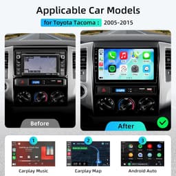 Video In-Dash Units w/GPS 2005 Car Radio Stereo Toyota Tacoma 2005 2015 Android gallery image