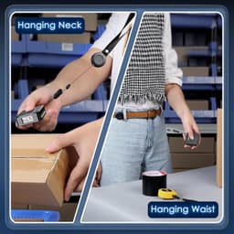 Barcode Scanners Wearable Glove Barcode Scanner: 1D 2D Wireless Ring Finger Blue gallery image
