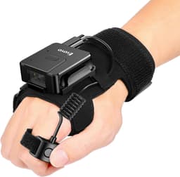 Barcode Scanners Wearable Glove Barcode Scanner: 1D 2D Wireless Ring Finger Blue gallery image