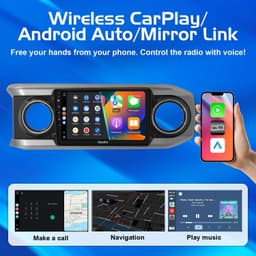 10.1in Android 13 Car Stereo Wireless CarPlay Android Auto Toyota Tacoma GPS SWC gallery image