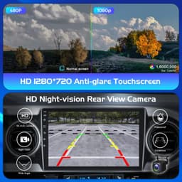 10.1in Android 13 Car Stereo Wireless CarPlay Android Auto Toyota Tacoma GPS SWC gallery image