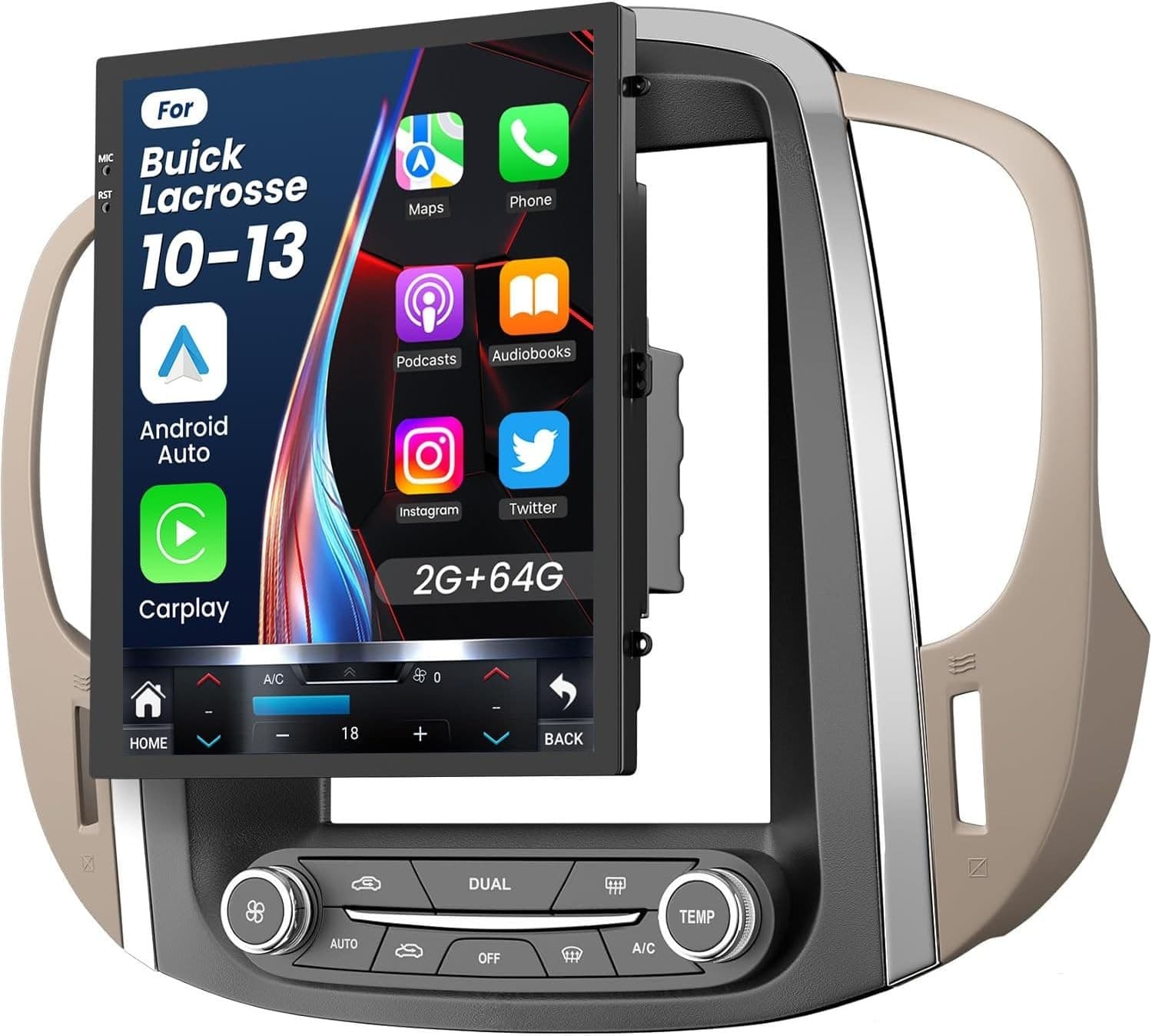 9.7in Android Car Stereo for Buick Lacrosse 2010-2013 Wireless CarPlay GPS WiFi