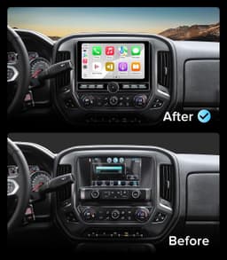 10” Android Car Stereo Chevy Silverado 2014-2018 Wireless CarPlay 4+64G gallery image