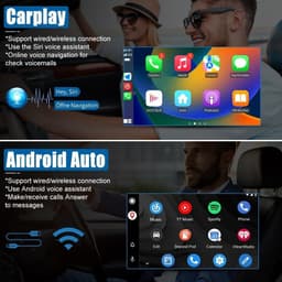 Android 13 Car Stereo Wireless CarPlay Android Auto Chevy Silverado GMC Sierra gallery image