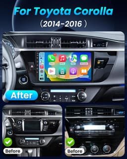 10 Inch Touchscreen Car Stereo Toyota Corolla 2014-2016 Wireless CarPlay GPS gallery image