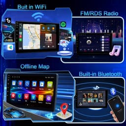 B0G6T5LB1R Video In-Dash Units w/GPS 2007 2+64G Car Radio Nissan Rogue 9 inch gallery image