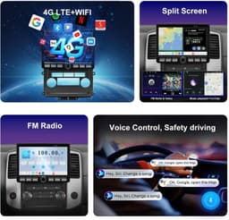 QLED Car Stereo for Nissan Frontier Xterra 2009-2012 CarPlay 10.1in gallery image